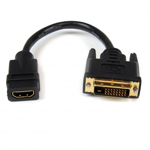 Startech HDMI Female - DVI-D Male 20cm